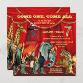 第7回バースデーパーティー 招待状 (正面/裏面)