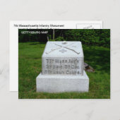 第7回マサチューセッツ歩兵 ポストカード (正面/裏面)