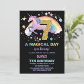 第7回ユニコーン誕生日招待状 招待状 (スタンド正面)