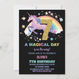 第7回ユニコーン誕生日招待状 招待状