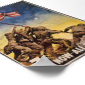 第7回戦費借款…All Together -ヴィンテージ戦争Mi ポスター (角)