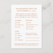 第7回結婚銅の記念日の食事 エンクロージャーカード (裏面)