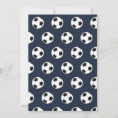 第7回誕生日パーティーサッカーブルーボーイズスポーツ 招待状 (裏面)