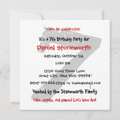 第7回誕生日パーティ黒赤白星V07 招待状 (裏面)