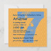 第7回誕生日パーティ7歳デザインV2 招待状 (裏面)