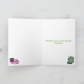 第7回誕生日・ドードル・キャッツカスタムメッセージ カード (内部)