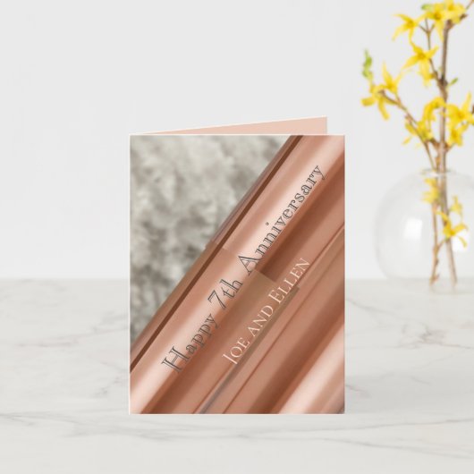 第7回銅と羊毛 カード (黄色い花)