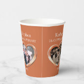 第7回銅結婚周年記念ハート写真 紙コップ (右)