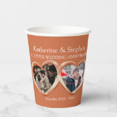 第7回銅結婚周年記念ハート写真 紙コップ (正面)