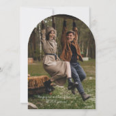 第7回銅結婚周年記念ハート 招待状 (裏面)