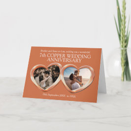 第7回銅結婚周年記念過去現写真 カード