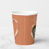 第7回銅結婚記念写真ハート 紙コップ (右)