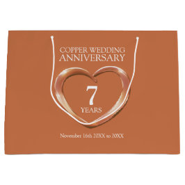 第7回銅結婚記念写真大バッグ ラージペーパーバッグ