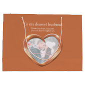 第7回銅結婚記念写真大バッグ ラージペーパーバッグ (裏面)