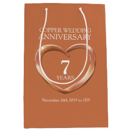 第7回銅結婚記念写真抱き枕 ミディアムペーパーバッグ