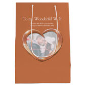 第7回銅結婚記念写真抱き枕 ミディアムペーパーバッグ (裏面)