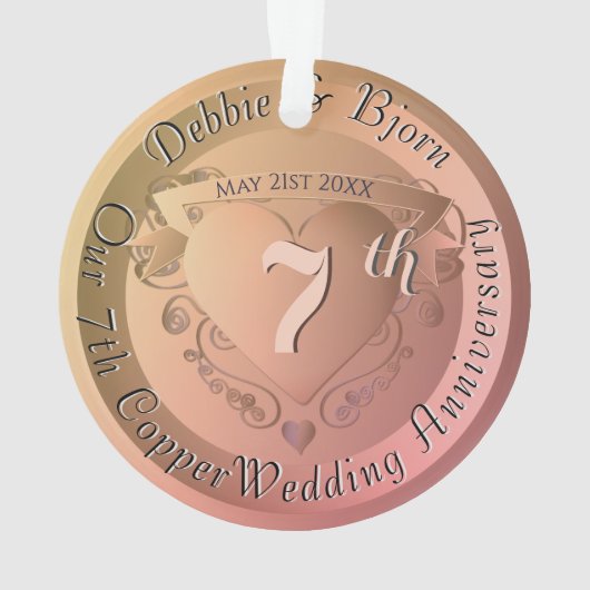 第7回銅結婚記念日 オーナメント (裏面)