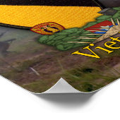 第7回騎兵空軍Cavベトナム南戦争パッチ ポスター (角)