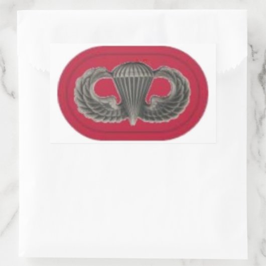 第7回SFG楕円ステッカーで羽を飛ばす 長方形シール (バッグ)