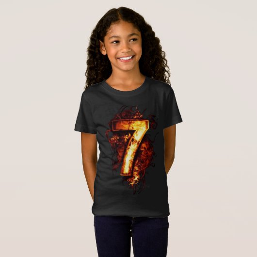 第7図火炎のグラフィックアート Tシャツ (正面フル)