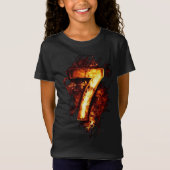 第7図火炎のグラフィックアート Tシャツ (正面)