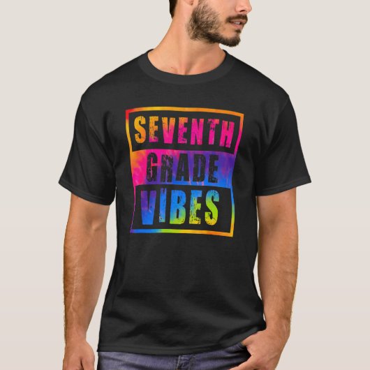 第7学年バイブ学校初日新学期 Tシャツ (正面)