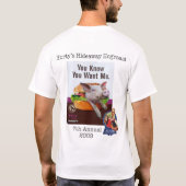 第7年次Hortyの人目につかないHogroast Tシャツ (裏面)