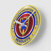 第7旅団派遣隊 ラウンド壁時計 (傾斜)