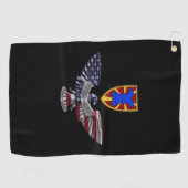 第7旅団遠征ワシ ゴルフタオル (横)