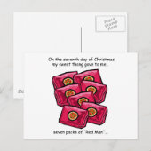 第7日のレッドネックのクリスマス シーズンポストカード (正面/裏面)