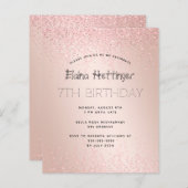 第7期予算誕生日グリッターバラ金ゴールドメタル (正面/裏面)