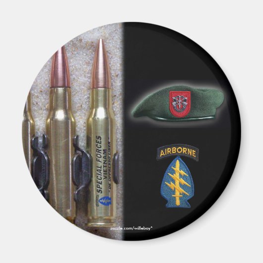 第7期特殊部隊グループパッチベトナム磁石獣医 マグネット (正面)