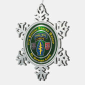 第7期特殊部隊グループ スノーフレークピューターオーナメント (右)