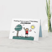 第7期野球誕生日名前をカスタムするスティックスフィギュア カード (正面)