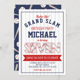 第7期野球誕生日招待状 招待状