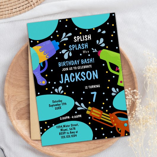 第7期黒緑の水鉄砲招待状 招待状