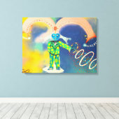 第7次元ゲートキーパーガーディアン キャンバスプリント (インサイチュ (ウッドフロア))