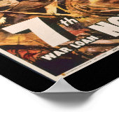 第7次戦争ローン兵士と国旗のポスター ポスター (角)