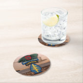 第7次特殊部隊グリーンベレー退役軍人ベット ラウンドペーパーコースター (インサイチュ)