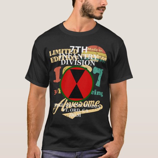 第7歩兵師団の歩兵 Tシャツ (正面)
