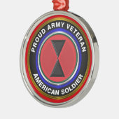 第7歩兵師団クリスマス装飾品 メタルオーナメント (左)