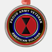 第7歩兵師団クリスマス装飾品 メタルオーナメント (正面)