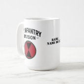 第7歩兵師団バッジ コーヒーマグカップ (正面左)
