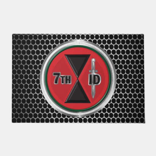 第7歩兵師団7ID退役軍人 ドアマット (正面)
