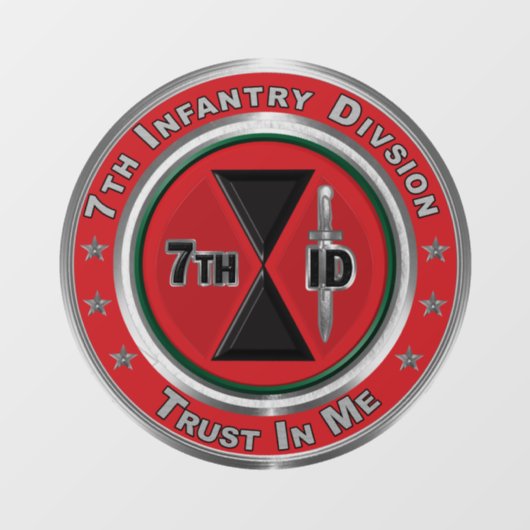 第7歩兵師団 ウィンドウサイン (シート)