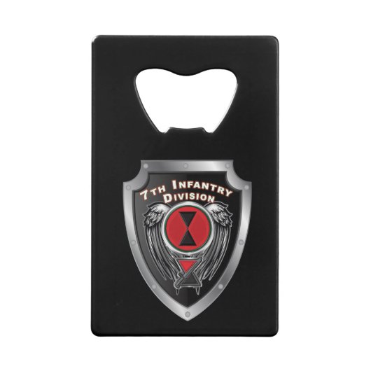 第7歩兵師団「バヨネット師団」 クレジットカード栓抜き (正面)