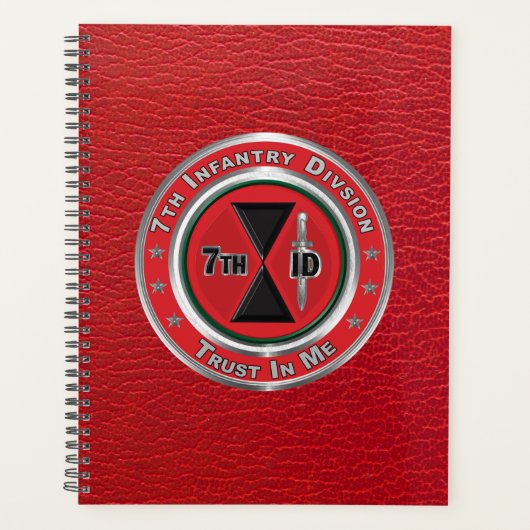 第7歩兵師団 プランナー手帳 (正面)