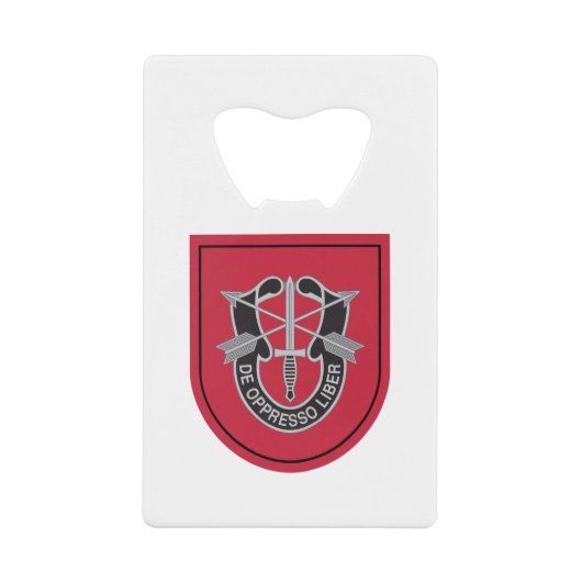 第7特別部隊（第7次SFG） クレジットカード栓抜き (正面)