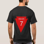 第7特殊部隊のグループ-空輸の偵察のチーム Tシャツ (裏面)