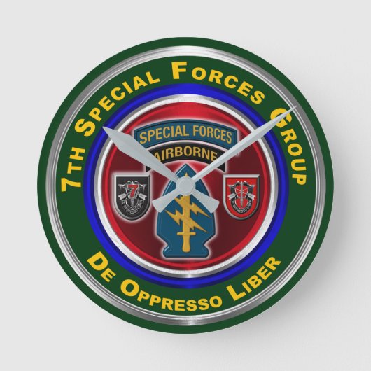 第7特殊部隊形見世物 ラウンド壁時計 (正面)